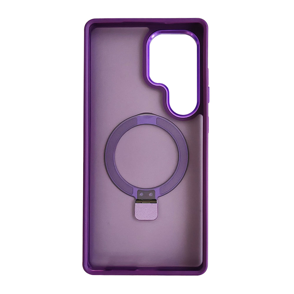 Imagen 2 del producto Case Coolbox GMobile para Samsung S25 Ultra Metal Matte con MagSafe, soporte integrado, antigolpes, morado